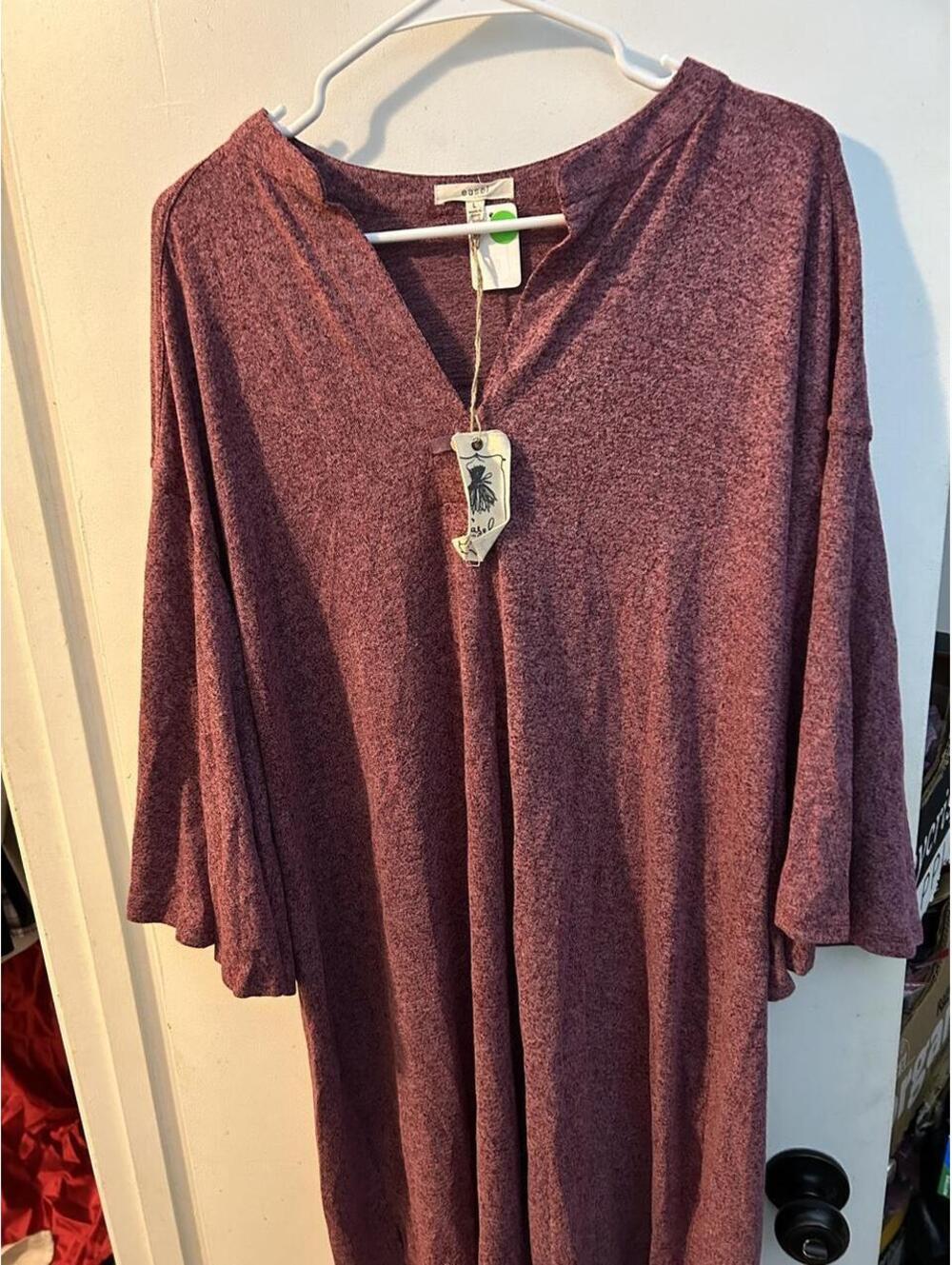 Easel Women's Purple and Burgundy Dress - Picture 2 of 8